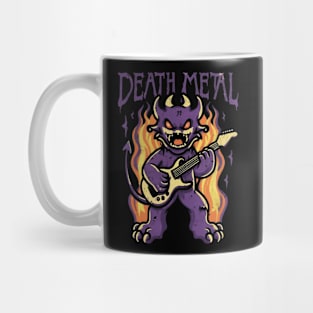 Death Metal Satanic Baphomet Cat Mug